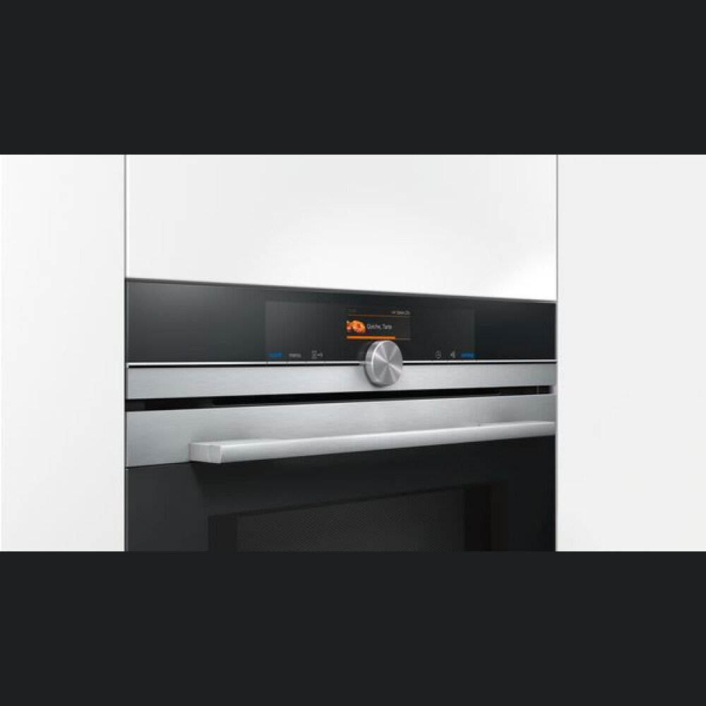 Produs expus showroom - Cuptor electric cu functie de microunde incorporabil HM636GNS1 Siemens,iQ700, inox, 67 l