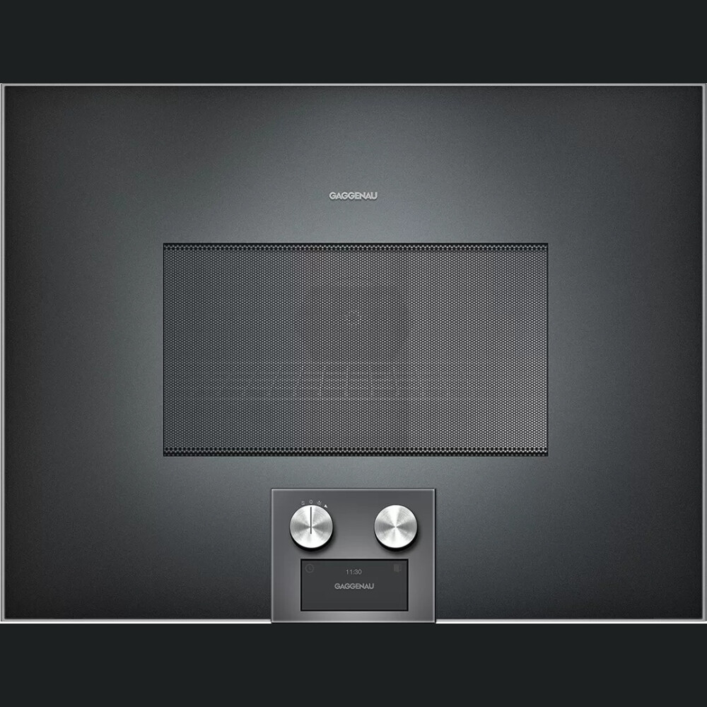 Cuptor combi cu microunde Gaggenau, seria 400, 60 x 45 cm, antracit, BM455100