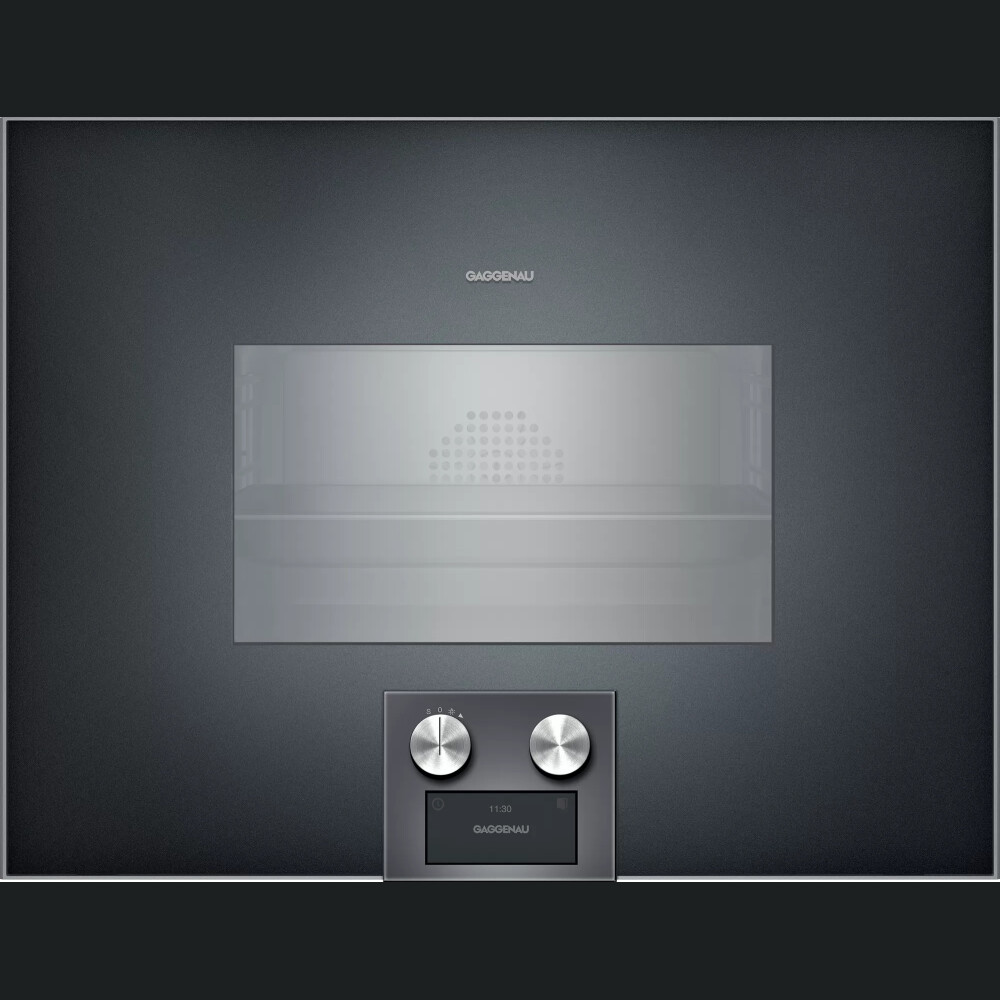 Cuptor mixt cu aburi incorporabil Gaggenau, seria 400, A, 50l, 60 x 45 cm, antracit, BS475102