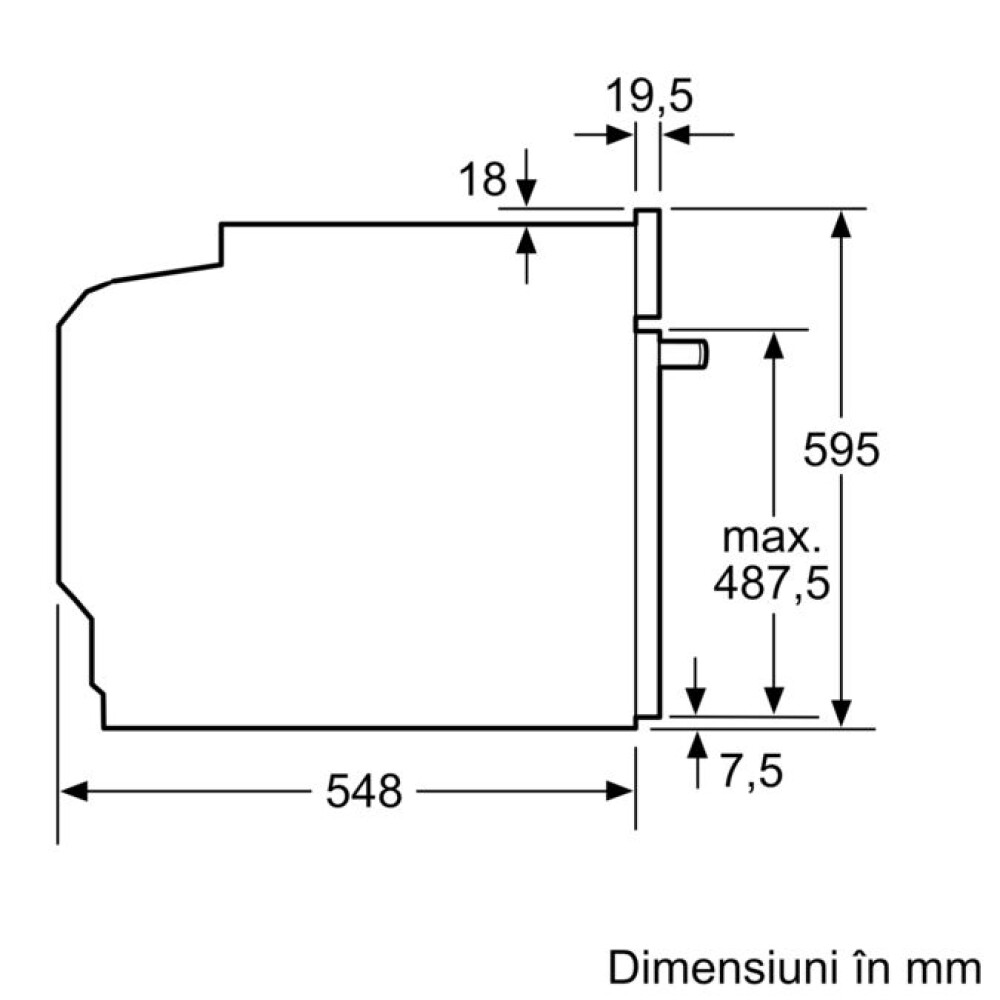 Cuptor multifuncțional încorporabil Bosch HBG7741B1, autocuratare pirolitica+sistem hidrolitic,71 l, A+