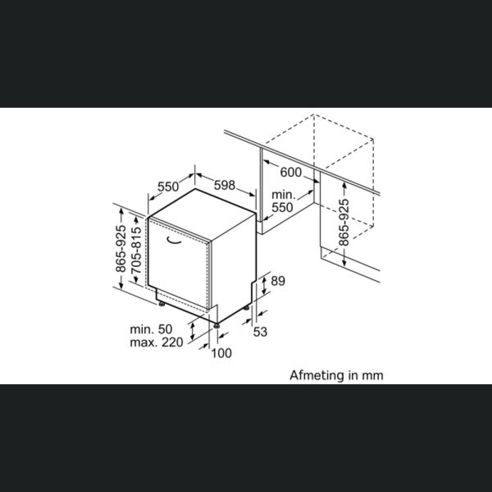 Masina de spalat vase complet incorporabila Siemens SX97T800CE iQ700, 60 cm XXL, A