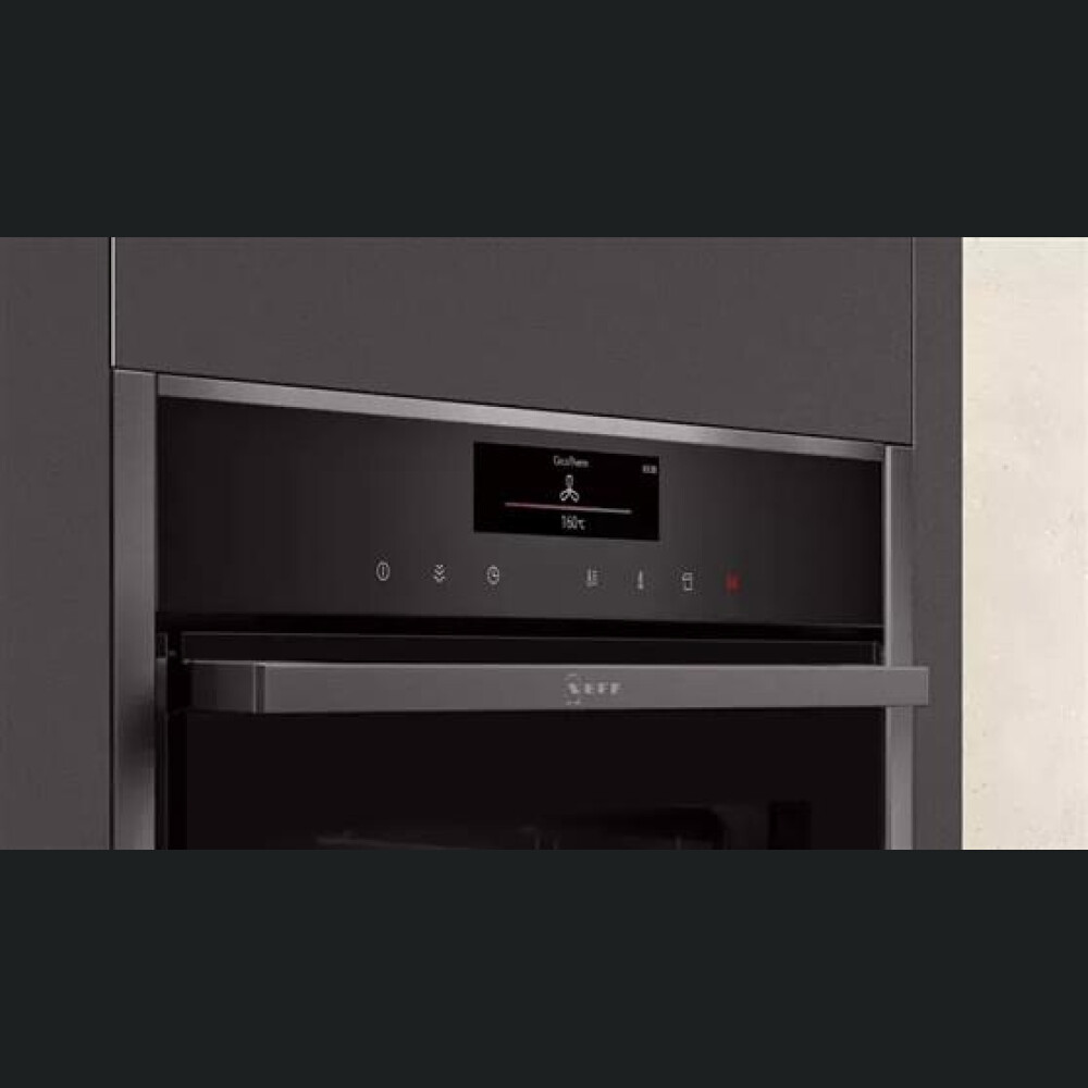 Produs expus showroom - Cuptor incorporabil Neff B48FT68G0, cu functie de abur, Graphite-Grey, 71 l, A+