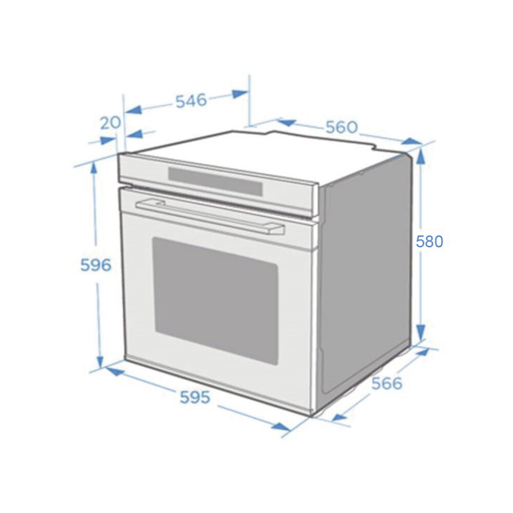 Cuptor incorporabil Pando PHB-861, 72 l, TOUCH , 60 cm