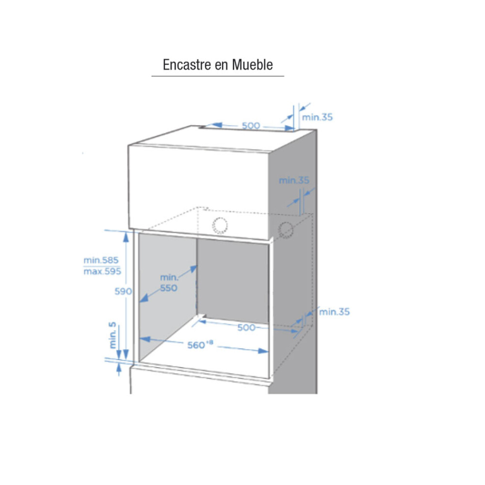 Cuptor incorporabil Pando PHB-861, 72 l, TOUCH , 60 cm