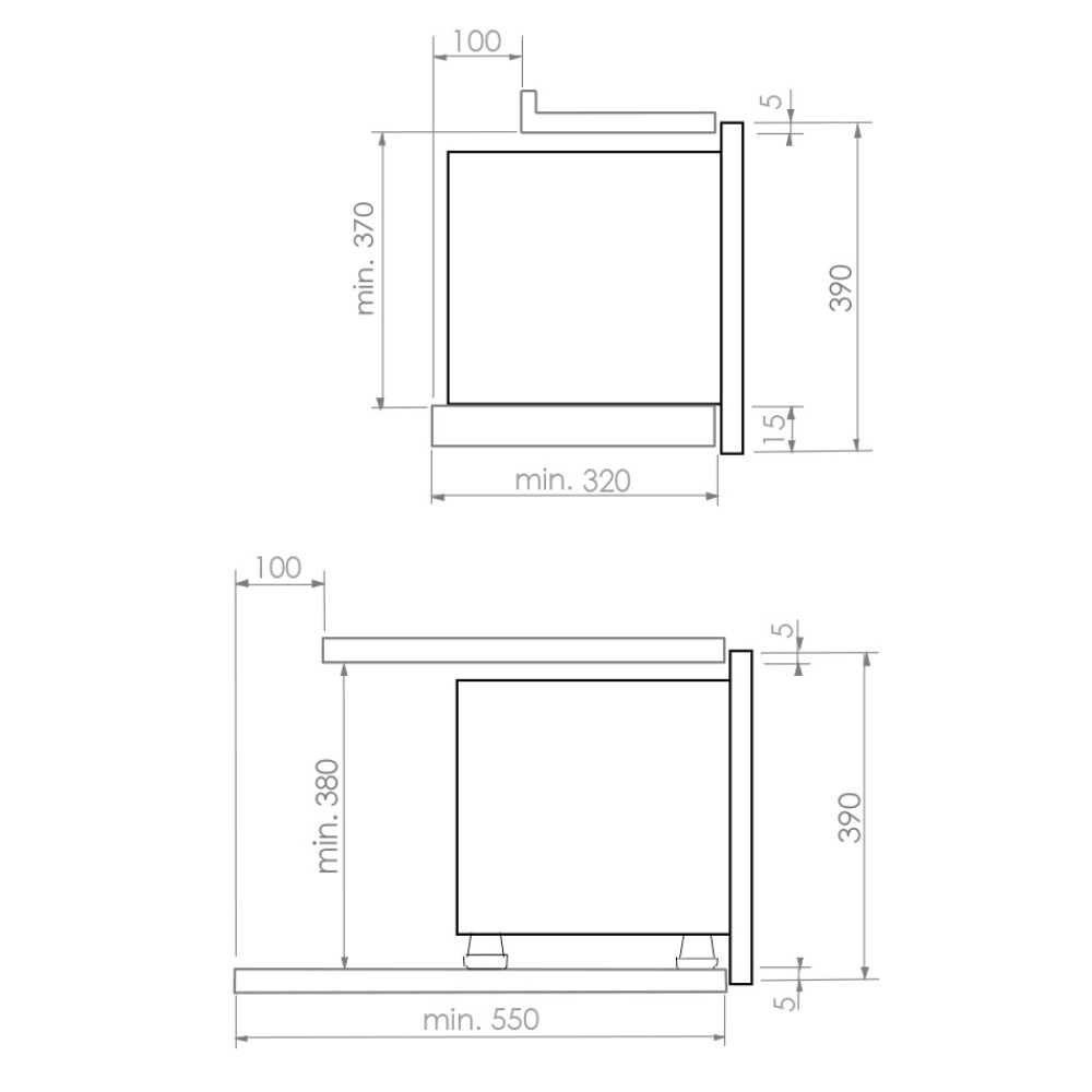 Cuptor cu microunde incorporabil PHM-950 Pando , 22l