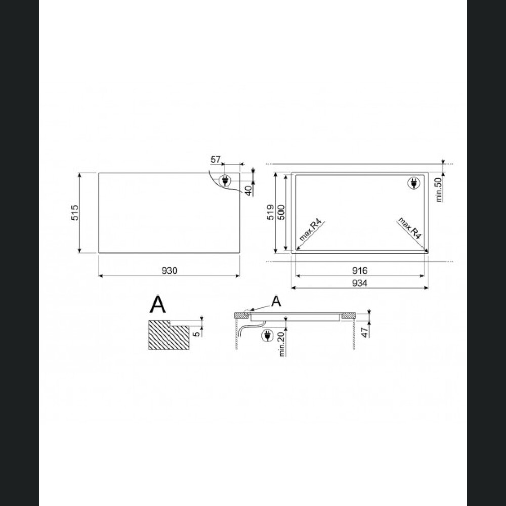 Plita inductie Smeg SIA1963D, 90 cm