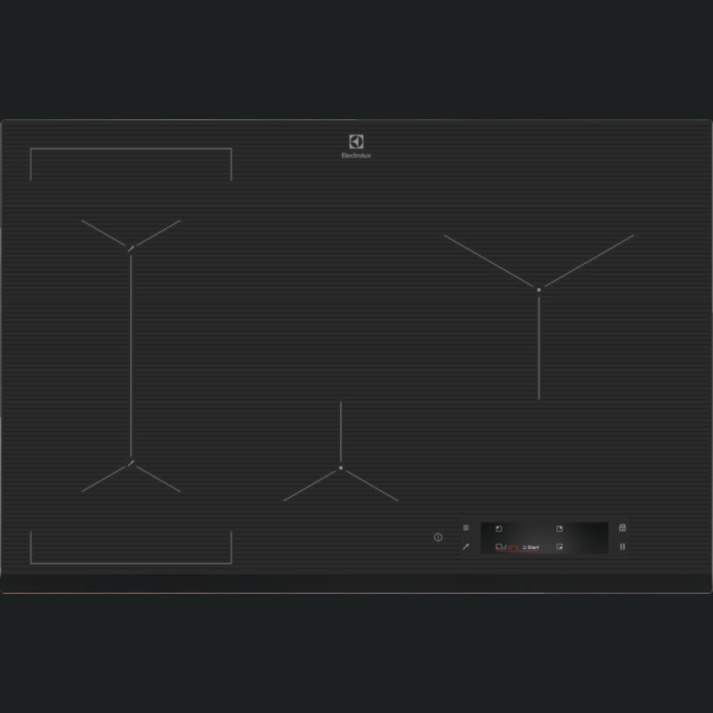Plita cu inductie Electrolux EIS8648, Gri inchis