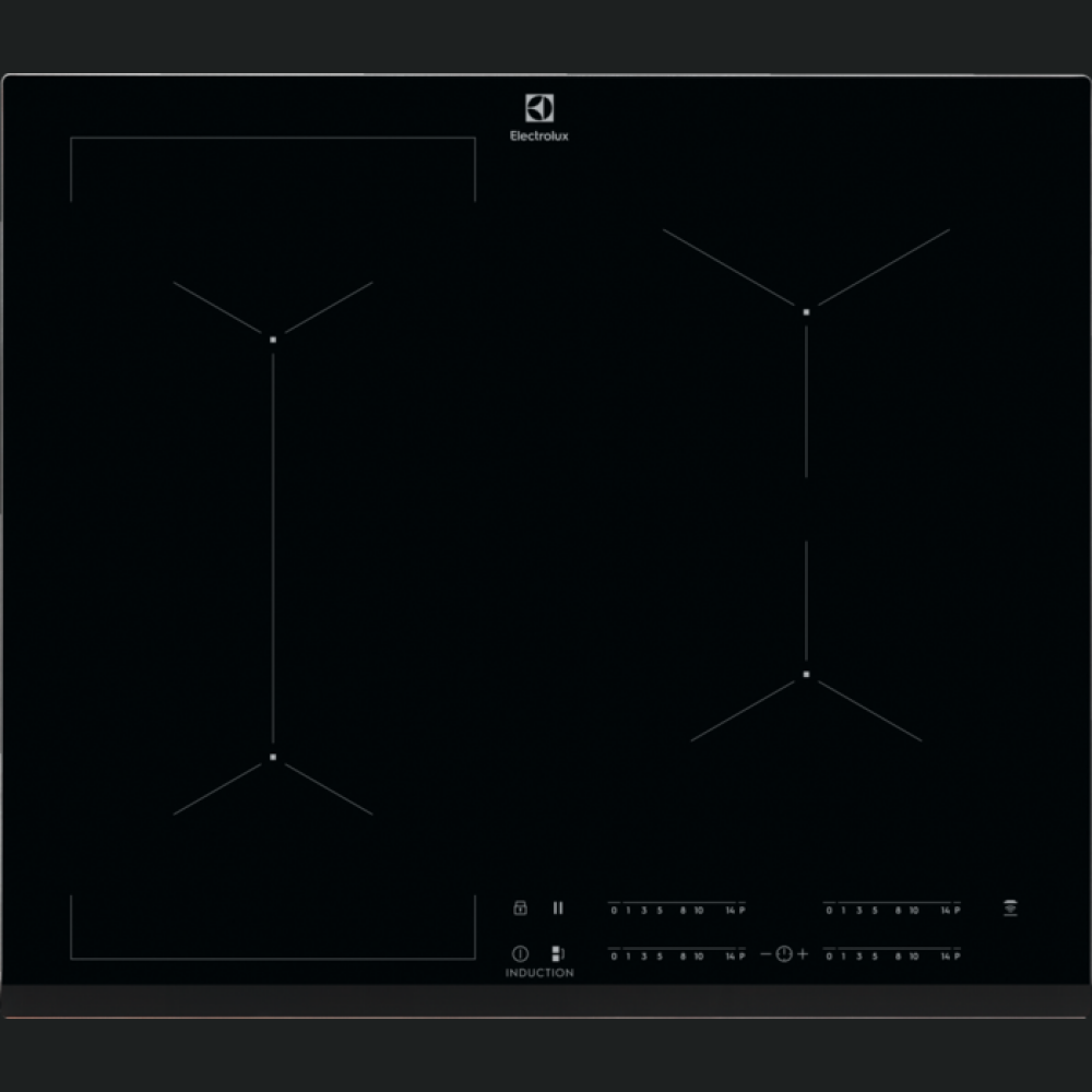 Plita cu inductie Electrolux EIV634, Negru