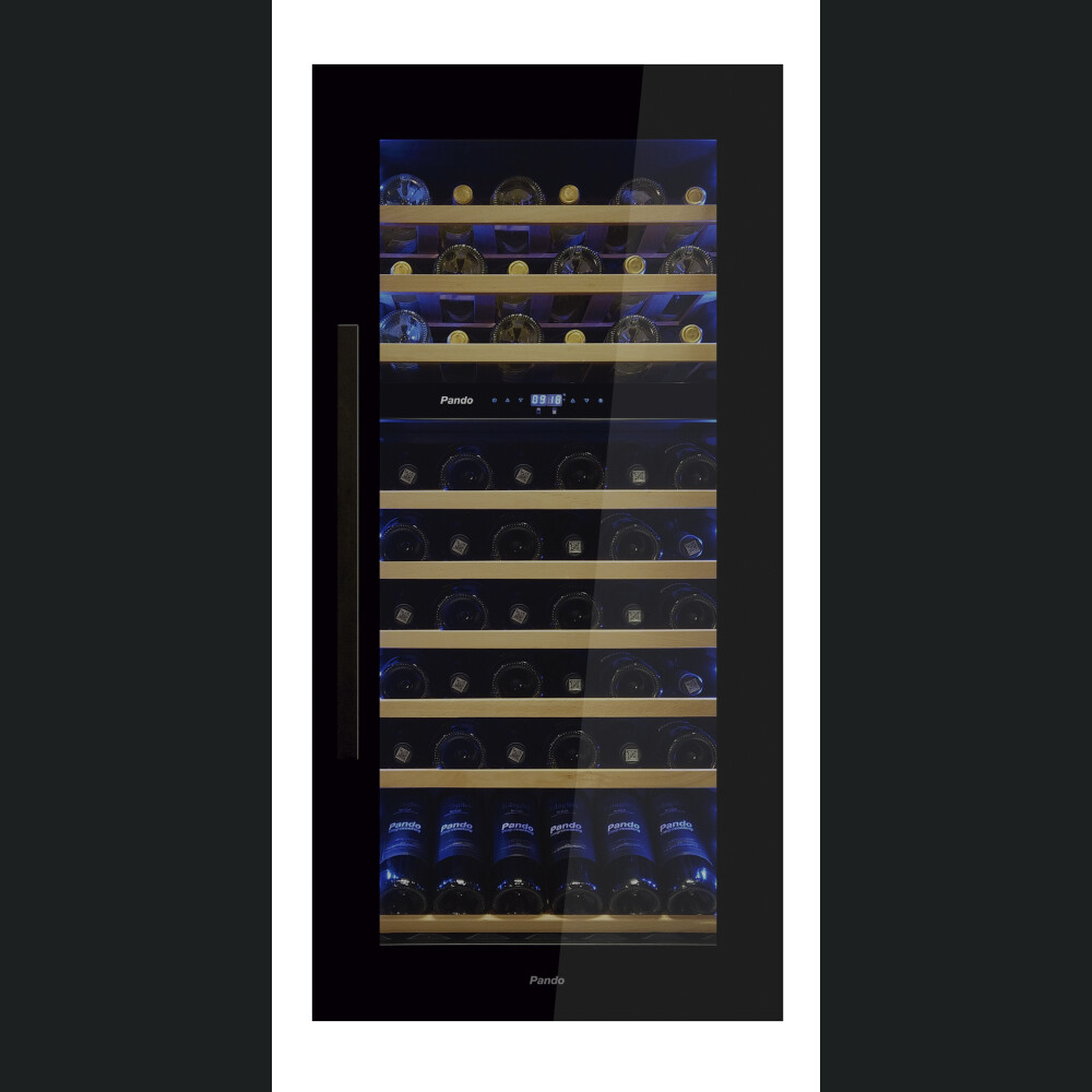 Vitrina de vin incorporabila Pando PVMAV 124-70, 70 sticle, 188 l, G