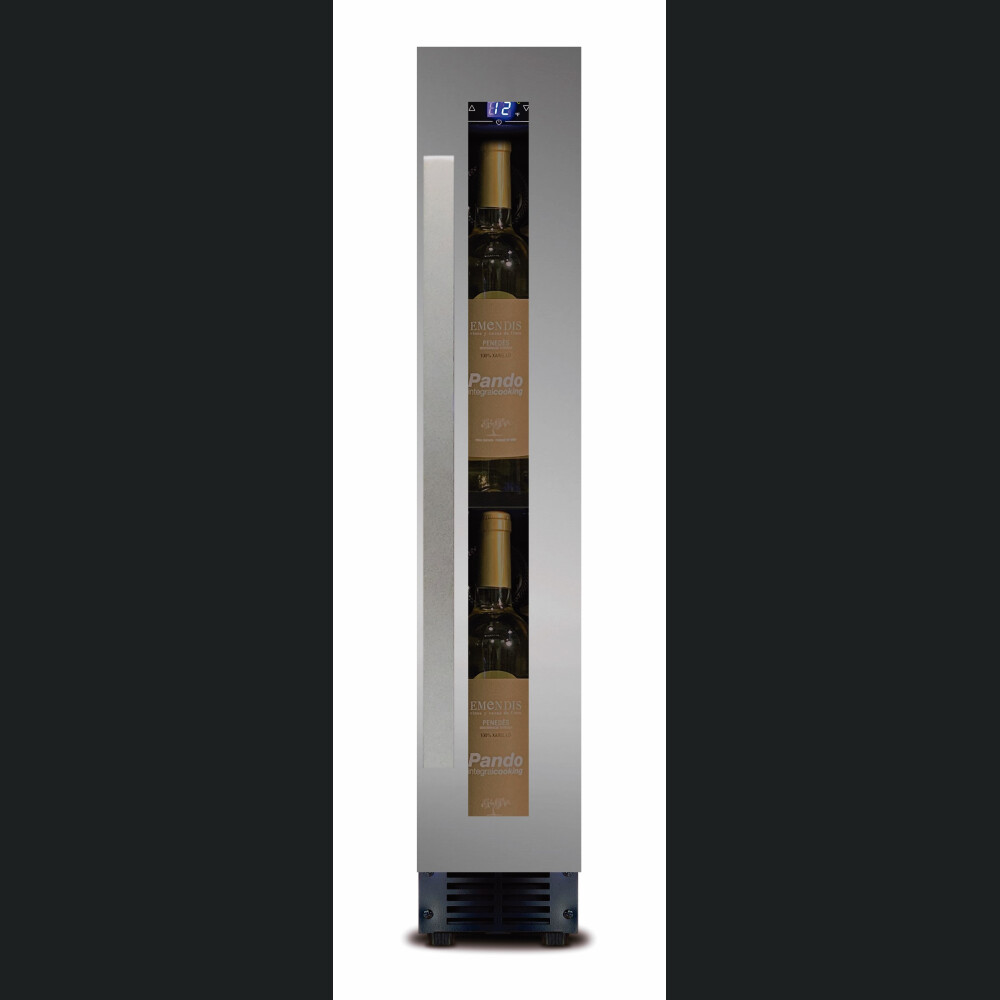 Vitrina de vin incorporabila Pando PVZB 15-9CRL, 9 sticle, 19 l, G