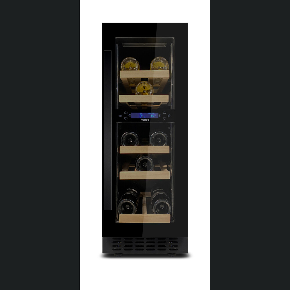 Vitrina de vin incorporabila Pando PVMB30-16CRL, 16 sticle, 52 l, G