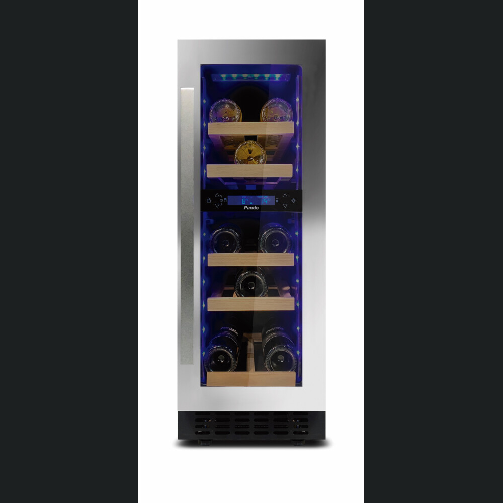 Vitrina de vin incorporabila Pando PVMB30-16CRL, 16 sticle, 52 l, G