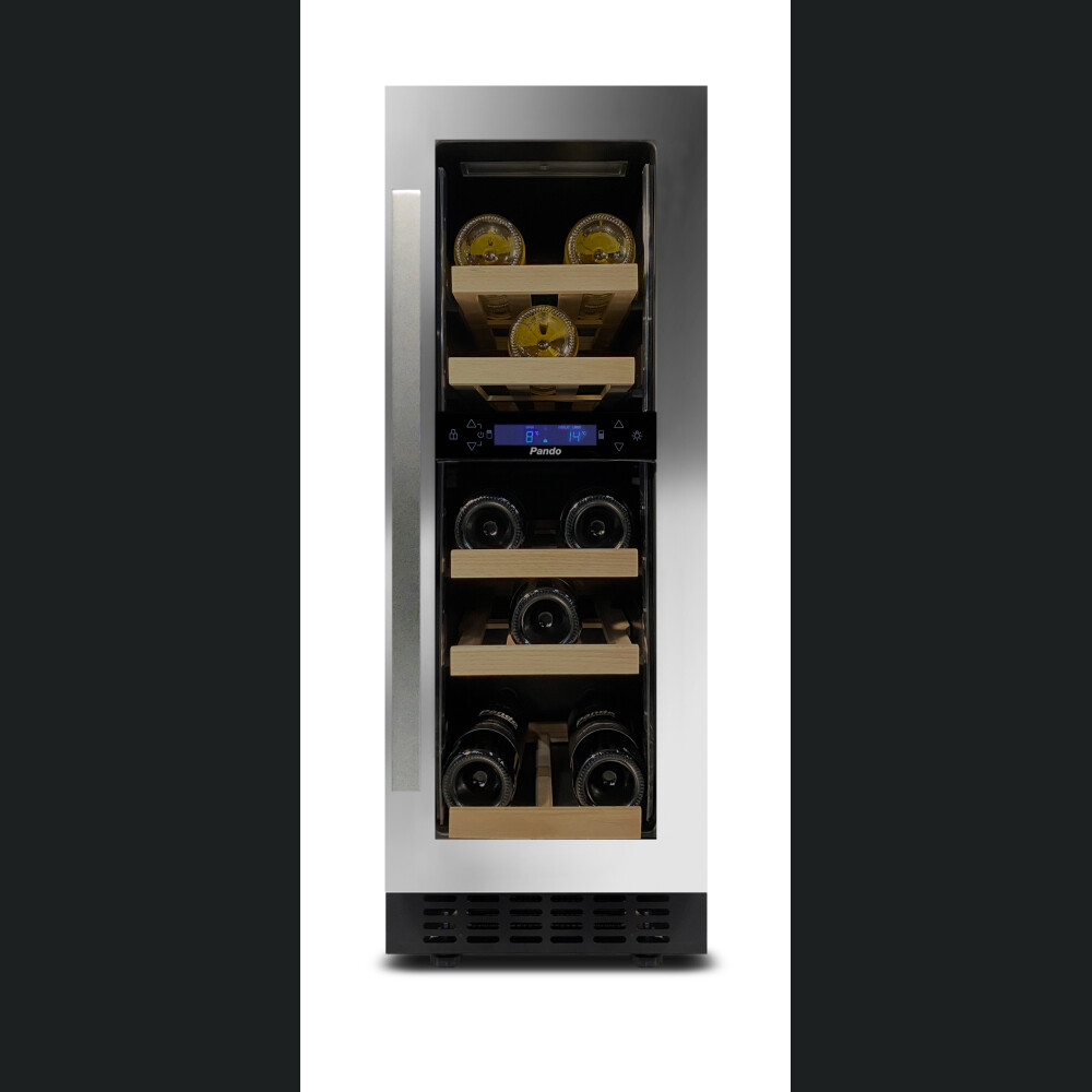 Vitrina de vin incorporabila Pando PVMB30-16CRL, 16 sticle, 52 l, G