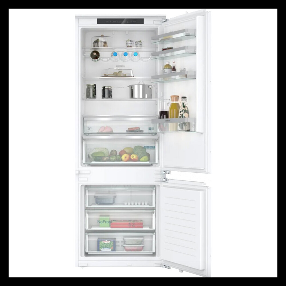 Combina frigorifica incorporabila Siemens KB96NVFE0 iQ300 cu zonă de congelare inferioară 193,5 x 70,8 cm, E