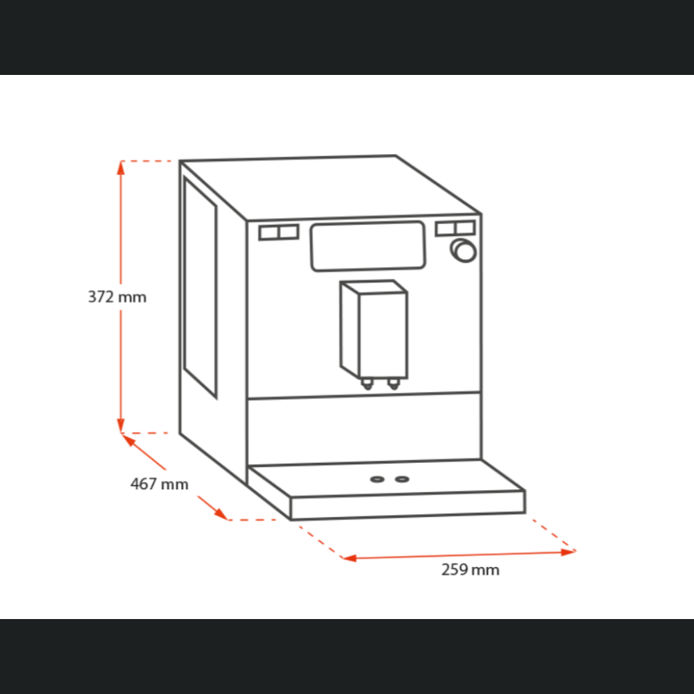 Espressor Automat Melitta Barista TS Smart, Recipient de boabe cu 2 compartimente, LCD , Easy Steam Cleaning , Aplicația Melitta Connect