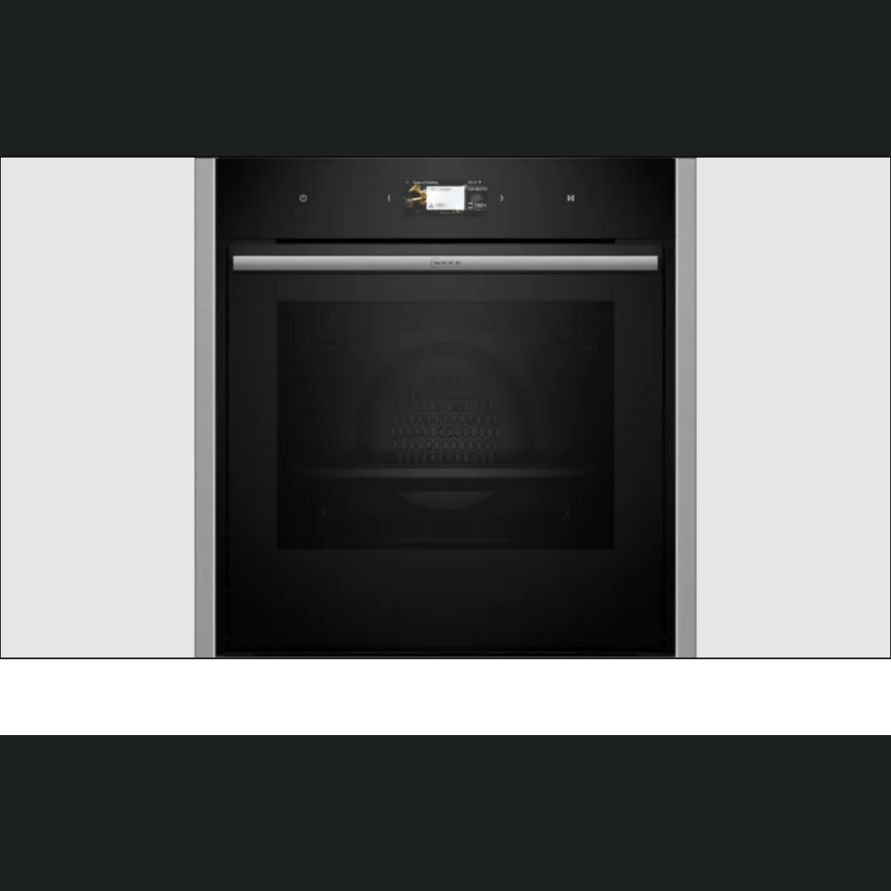Cuptor multifuncțional, încorporabil Neff B64CS31N0, Afișaj TFT 4,1" Full Touch, sistem deschidere  SLIDE & SIDE, Ușă cu sistem SoftClose, Soft Open, Funcție Assistant prin control vocal
