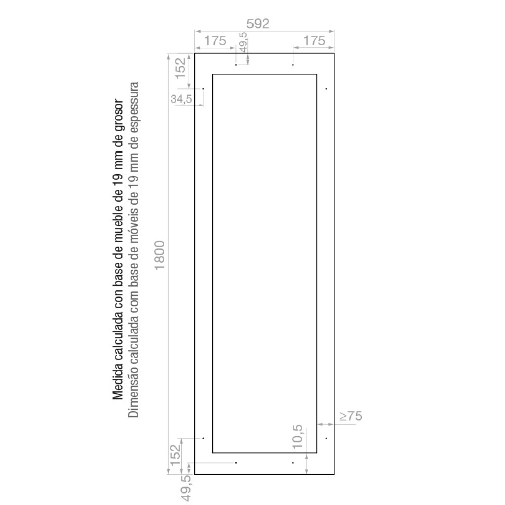 Vitrina de vin Pando PVMAp 178-112 PA, 112 sticle, 288 l, G, deschidere PUSH-TO-OPEN