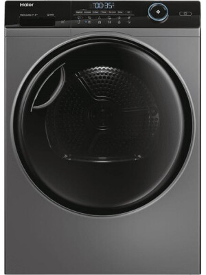 Uscator de rufe cu pompa de caldura Haier HD80-A3959R-S, 8 kg, Clasa A+++, Motor Inverter, Dry Sensor, WiFi, Antracit