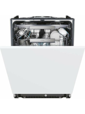Masina de spalat vase total  incorporabila Haier I-Pro Shine Series 4 XS 6B1M3PB, 16 seturi, 10 programe, Motor Inverter, Wi-Fi, AI program, H-arm spray, Maxi Tub, Automatic open door, Aqua Stop, Lumina interna, Sliding door, 60 cm, Clasa B