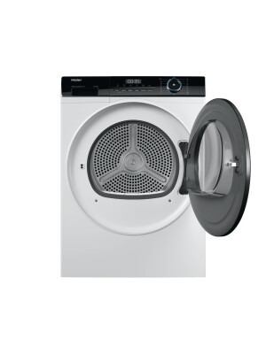 Uscator de rufe Haier HD80-A2939-S, Independent, 8 Kg, Pompa de caldura, Clasa A++, Alb