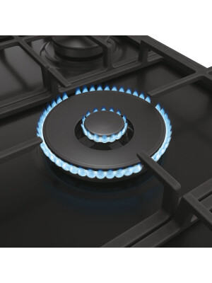 Plita gaz Haier HAHG7W5HEB, Metal Series 6,  5 zone, Negru