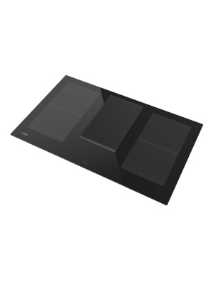 Plita cu hota integrata Haier HAIH8IFMCE, I-Dual Series 6, negru, 83 cm