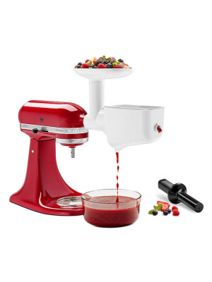 Set accesoriu pentru tocat carne + accesoriu pasat si piureuri KitchenAid, 5KSMFVSFGA