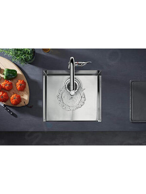 Chiuveta Hansgrohe S71  S719-U450, cu montaj sub blat, Oţel inoxidabil