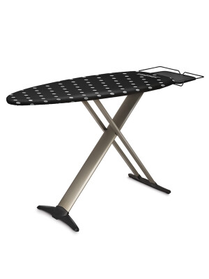 Masa de calcat Zelmer ZIB0003, husa 100 % bumbac, accesoriu pentru calcat maneci,130x47 cm, Negru