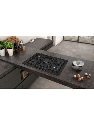 Plita gaz T27CS59S0 Neff, 5 arzatoare, negru, 75 cm