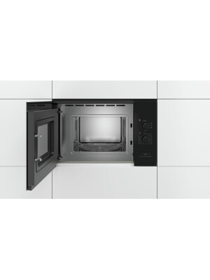 Cuptor cu microunde incorporabil Bosch BFL520MB0 , 800 W, 20 l, 59.4 x 38.2 x 31.7 cm, Negru