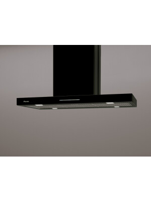 Hota insula Pando I-825 V.850 mc/h, latime 90 cm, A++, negru satinat