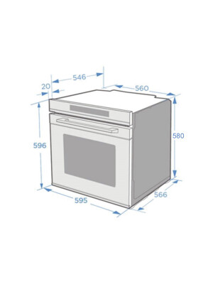 Cuptor incorporabil Pando PHB-861, 72 l, TOUCH , 60 cm