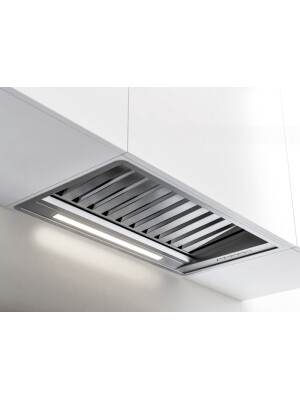 Hota incorporabila Pando PRO, putere motor 1050 mc/h , SEC PLUS sistem de reducere a zgomotului, 85 cm, inox, A+