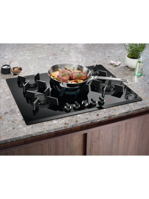 Plita gaz Electrolux KGG753753K, 75 cm, negru