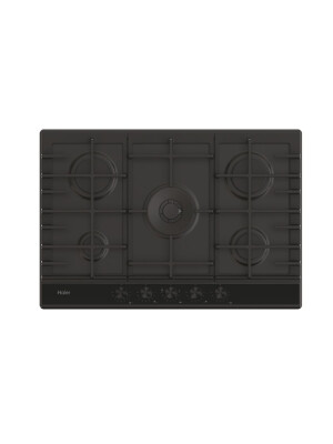 Plita gaz Haier HAHG7W5HEB, Metal Series 6,  5 zone, Negru
