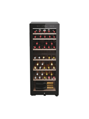 Racitoare de vinuri Wine Bank 50 Haier HWS77GDAU1 Seria 7 Freestanding, 2 zone, 77 sticle, Iluminare LED, Clasa G, L x A x I (mm) 497x585x1270