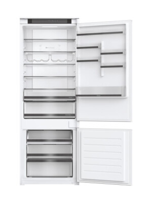 Combina frigorifica incorporabila Haier HBW5719E, 2D 70 Series 6, 2 usi, No Frost, Iluminare LED, Clasa E, Alb, L x A x I (mm) 690x545x1935