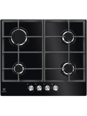 Plită gaz Electrolux KGG6426K pe sticlă 60 cm negru