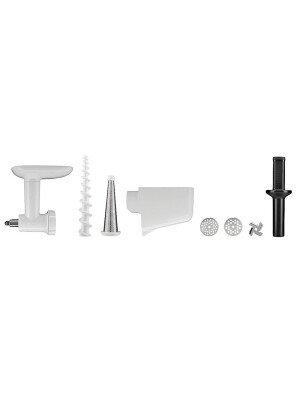 Set accesoriu pentru tocat carne + accesoriu pasat si piureuri KitchenAid, 5KSMFVSFGA