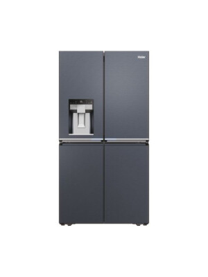 Multidoor Freestanding Haier HCR7918EIMB, 4 usi, No Frost, Iluminare LED, Clasa E, Brushed black, L x A x I (mm) 908x750x1775