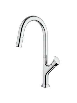 Baterie CookingAid PARMIX CHROME cu furtun dus retractabil / extractibil si finisaj Cromat