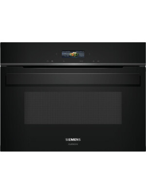Cuptor cu microunde incorporabil Siemens CE932GXB1, ecran TFT color, sistem de curatare Hidroliza, 10 programe automate, 36 l