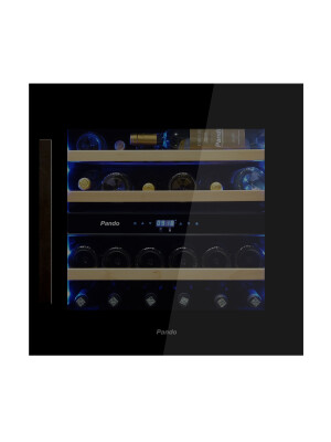 Vitrina de vin incorporabila Pando PVMAV 60-25, 25 sticle, 62 l, G