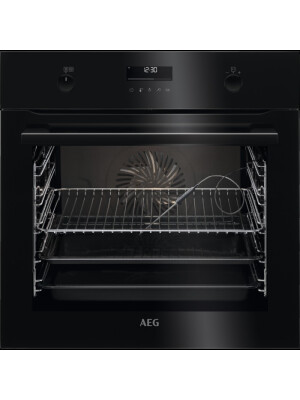 Cuptor cu aburi AEG SteamBake BCE558370B, autocuratare catalitica, WiFi, 71 litri, clasa A+, negru