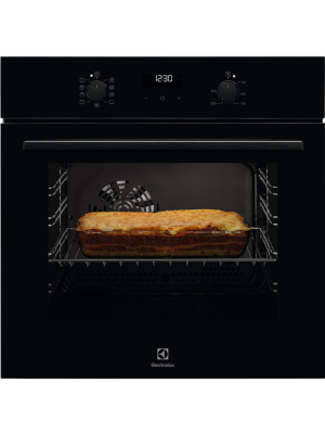 Cuptor electric incorporabil Electrolux SurroundCook cu autocuratare catalitica EOF5C50BZ, A,57 litri, negru