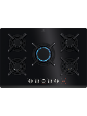 Plita gaz Electrolux KGG753753K, 75 cm, negru