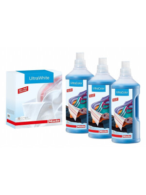 Set detergenti Miele pentru masina de spalat rufe - UltraColor si UltraWhite