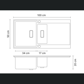 Chiuvetă bucătărie inox ZITO Nysa