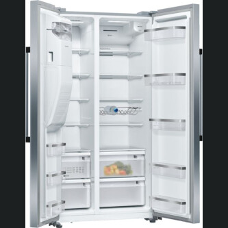 Side by side Neff KA3923IE0, dozator gheață, NoFrost, 562 l, Inox, E